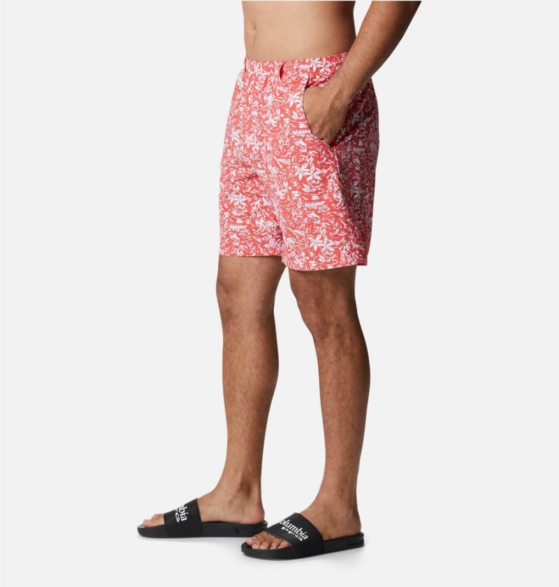 Columbia PFG Super Backcast Water Men's Shorts Pink | FANGZH-746