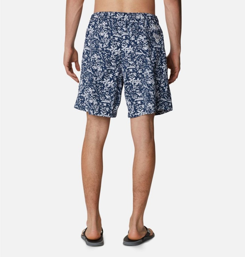 Columbia PFG Super Backcast Water Men's Shorts Navy | KMRQUZ-471