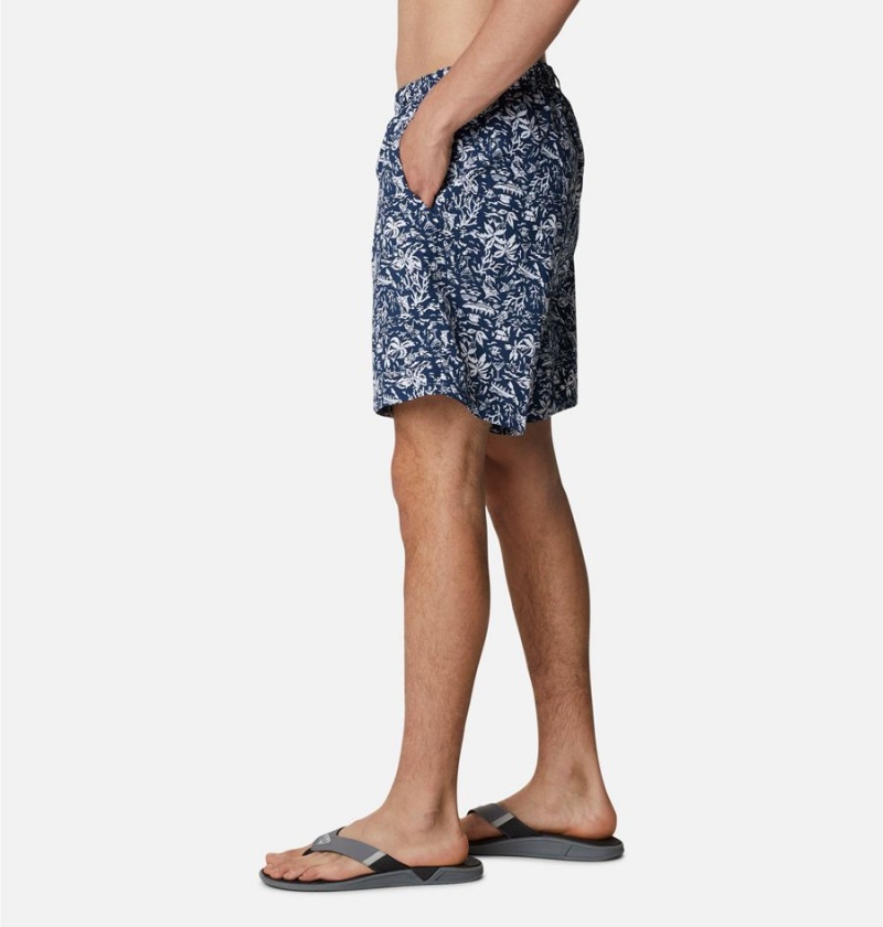Columbia PFG Super Backcast Water Men's Shorts Navy | KMRQUZ-471