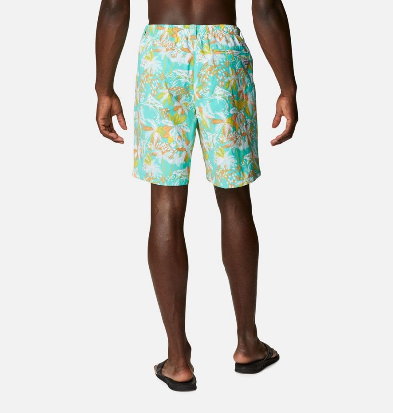 Columbia PFG Super Backcast Water Men's Shorts Turquoise | RYWKNL-731