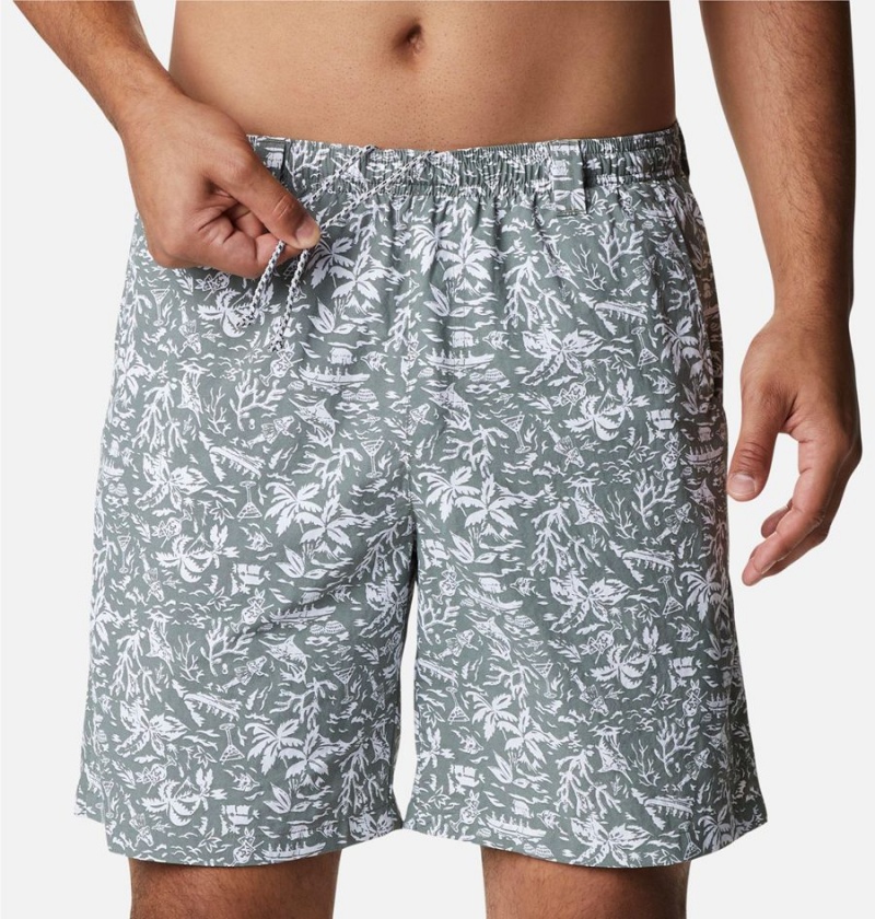 Columbia PFG Super Backcast Water Men's Shorts Grey | APVWUM-085