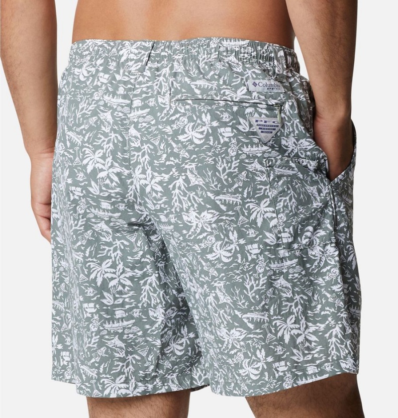 Columbia PFG Super Backcast Water Men's Shorts Grey | APVWUM-085