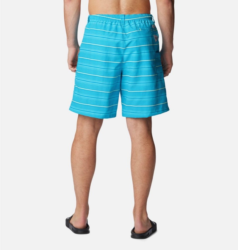 Columbia PFG Super Backcast Water Men's Shorts Blue | HZOUDB-769