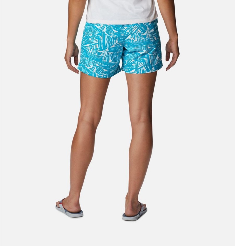 Columbia PFG Super Backcast Water Women's Shorts Turquoise | BTNPIU-305