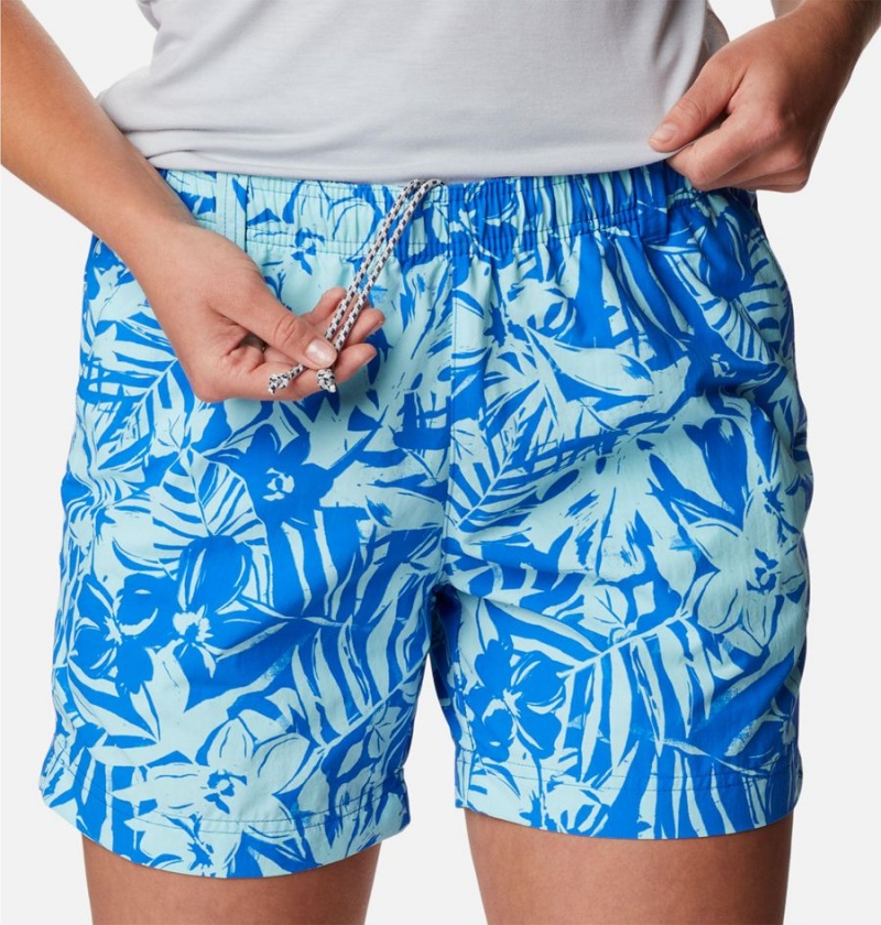 Columbia PFG Super Backcast Water Women's Shorts Blue | ZJWUYN-012