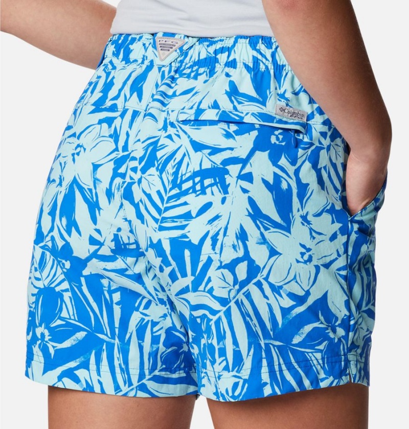 Columbia PFG Super Backcast Water Women's Shorts Blue | ZJWUYN-012