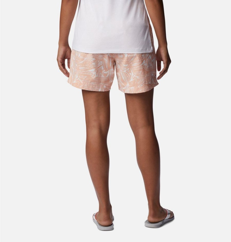 Columbia PFG Super Backcast Water Women's Shorts Coral | GNCLSU-196