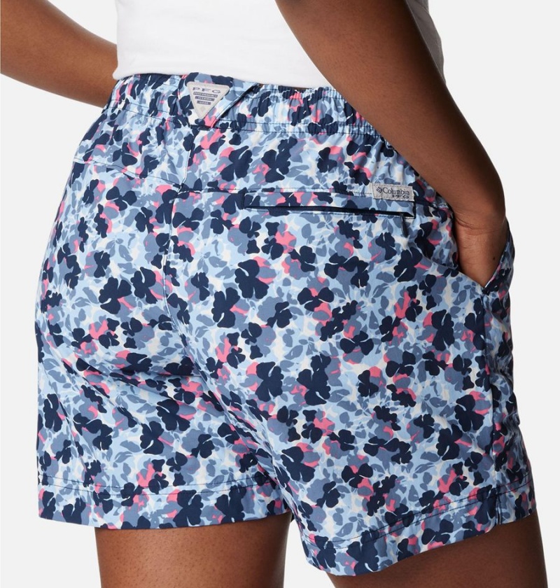 Columbia PFG Super Backcast Water Women's Shorts Blue | DIFSQE-573