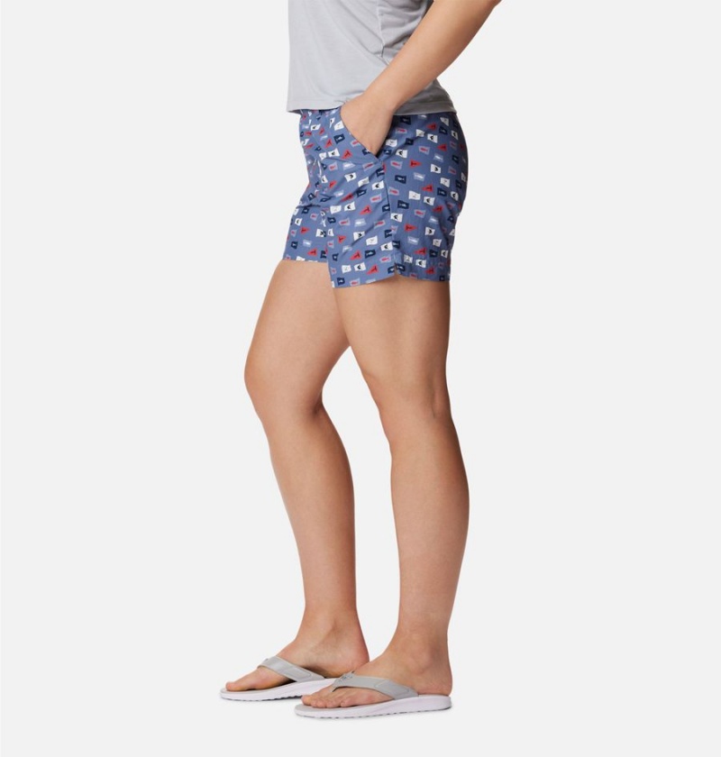 Columbia PFG Super Backcast Water Women's Shorts Blue | MCXIBY-457