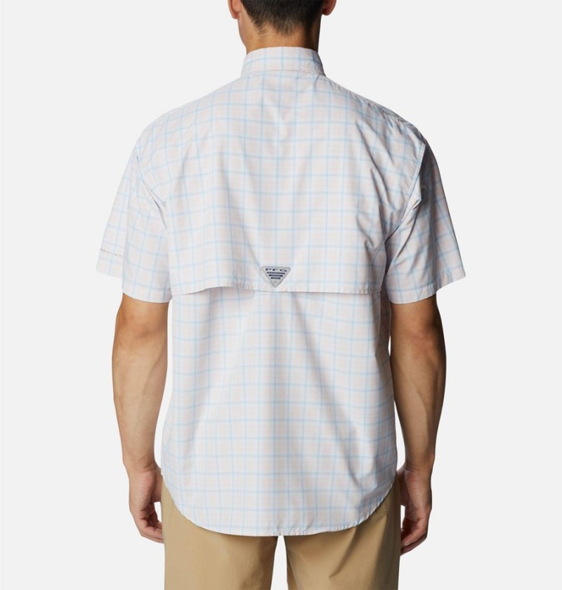 Columbia PFG Super Bahama Short Sleeve Men's Shirt White | ULTEXW-176
