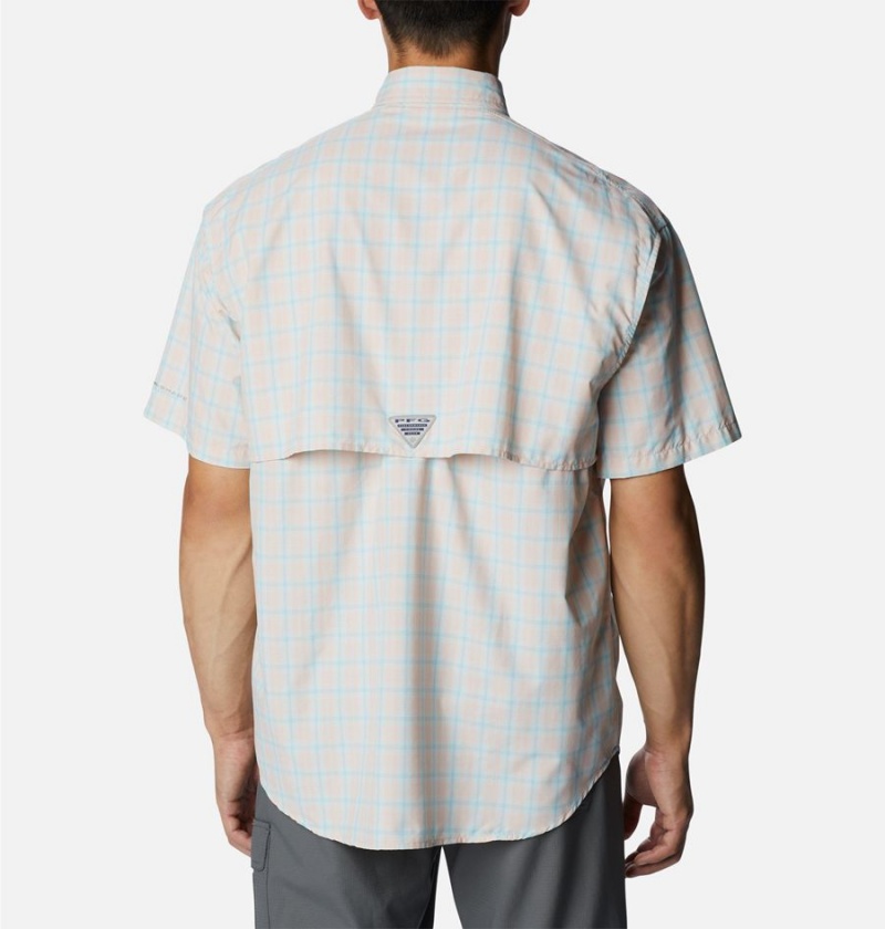 Columbia PFG Super Bahama Short Sleeve Men's Shirt Grey | ISTEWC-398