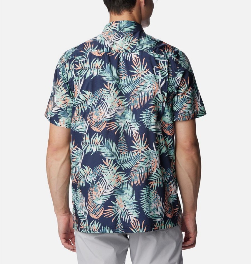 Columbia PFG Super Slack Tide Camp Men's Shirt Green | IPYGQB-406