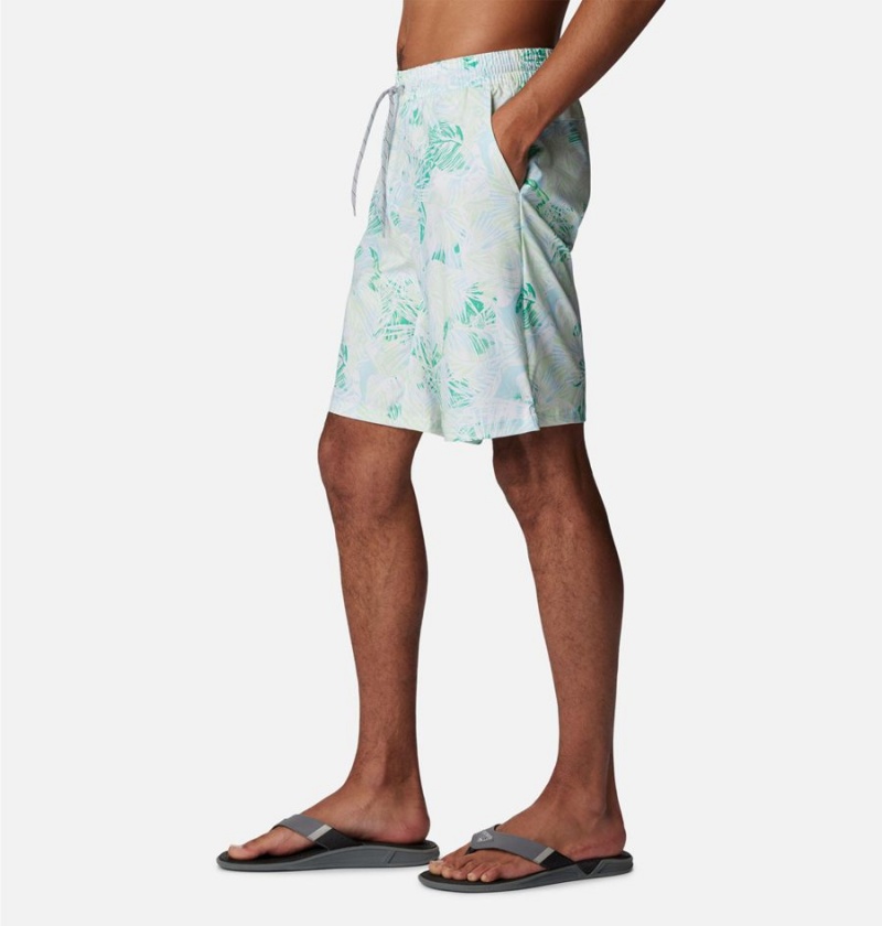 Columbia PFG Super Slack Tide Hybrid Water Men's Shorts Green | QZLAKX-827