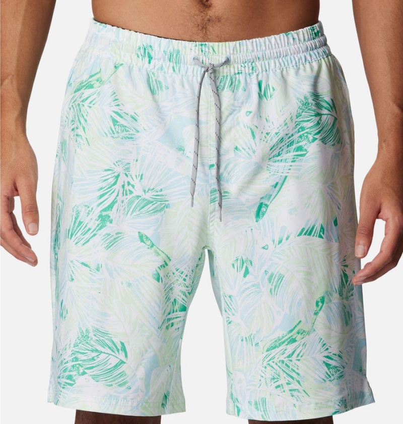 Columbia PFG Super Slack Tide Hybrid Water Men's Shorts Green | QZLAKX-827