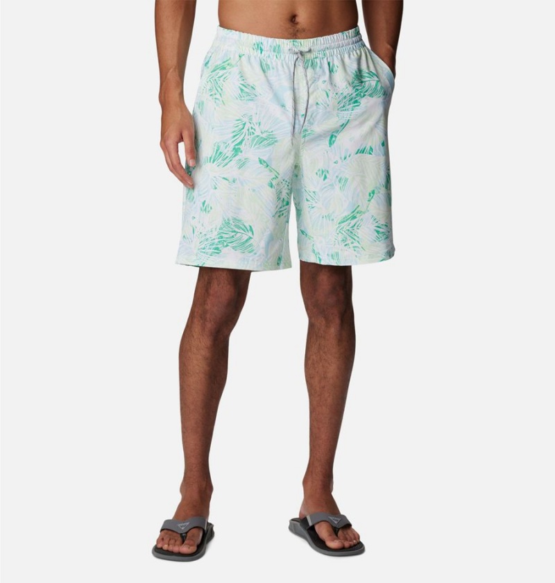 Columbia PFG Super Slack Tide Hybrid Water Men\'s Shorts Green | QZLAKX-827