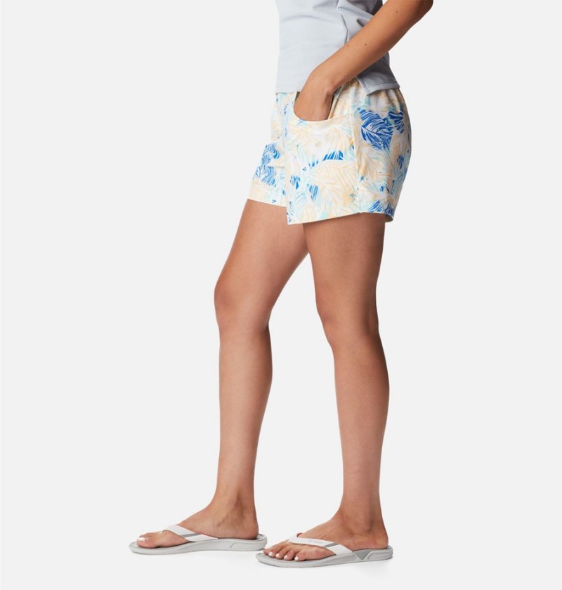 Columbia PFG Super Slack Water Stretch Water Women's Shorts Blue | ZOXKRD-152