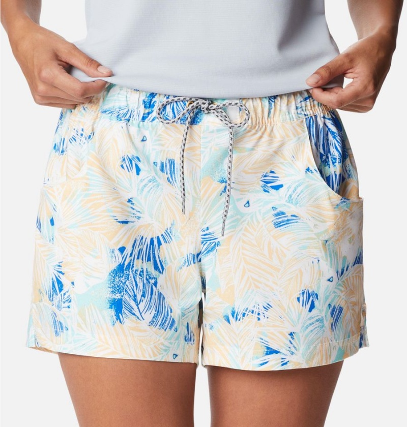 Columbia PFG Super Slack Water Stretch Water Women's Shorts Blue | ZOXKRD-152