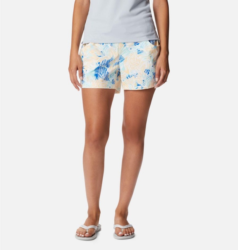 Columbia PFG Super Slack Water Stretch Water Women\'s Shorts Blue | ZOXKRD-152