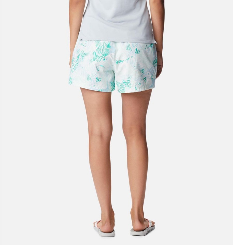 Columbia PFG Super Slack Water Stretch Water Women's Shorts White | QDSXGN-502