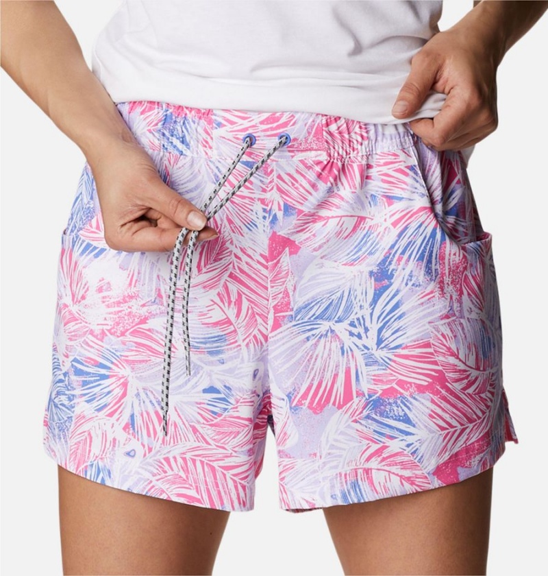 Columbia PFG Super Slack Water Stretch Water Women's Shorts Pink | JVCPOG-145