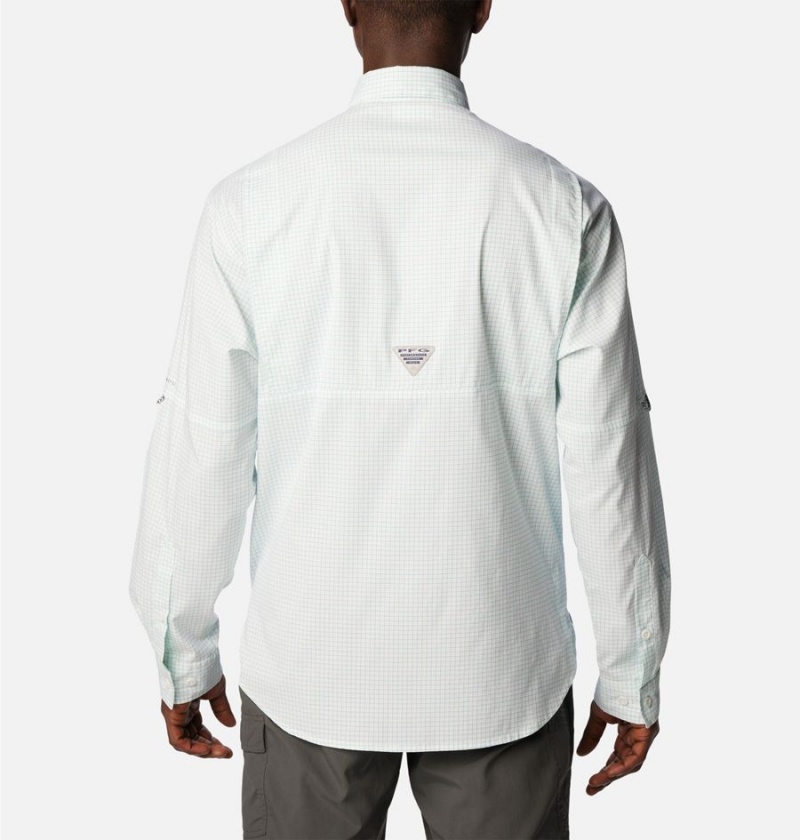 Columbia PFG Super Tamiami Long Sleeve Men's Shirt White | MCDVBN-719