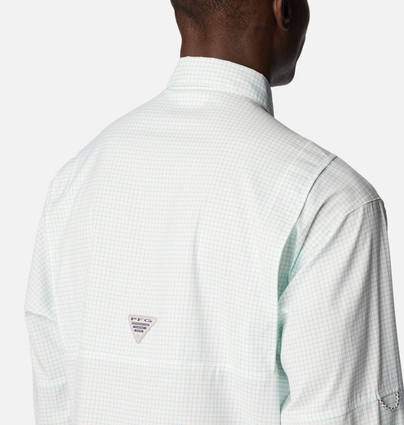 Columbia PFG Super Tamiami Long Sleeve Men's Shirt White | MCDVBN-719