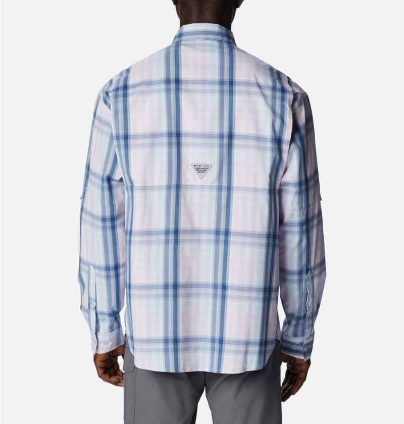 Columbia PFG Super Tamiami Long Sleeve Men's Shirt White | CNVJIW-308