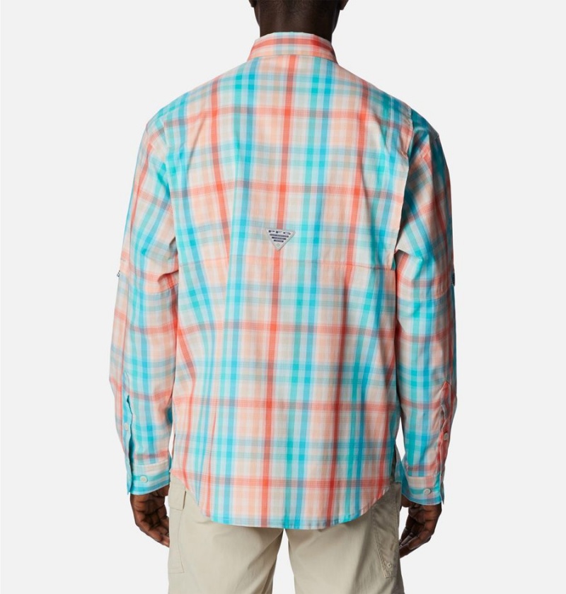 Columbia PFG Super Tamiami Long Sleeve Men's Shirt Multicolor | QSRTWJ-935