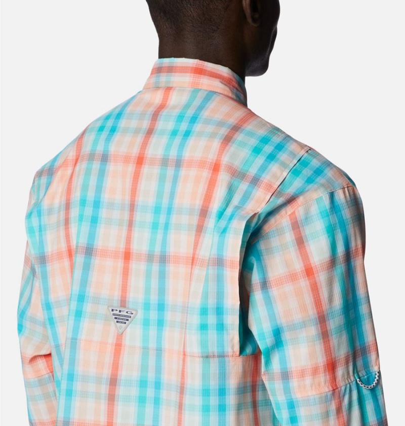 Columbia PFG Super Tamiami Long Sleeve Men's Shirt Multicolor | QSRTWJ-935