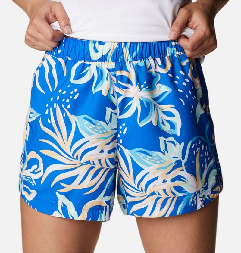 Columbia PFG Super Tamiami Pull-On Women's Shorts Blue | CJMZOA-457