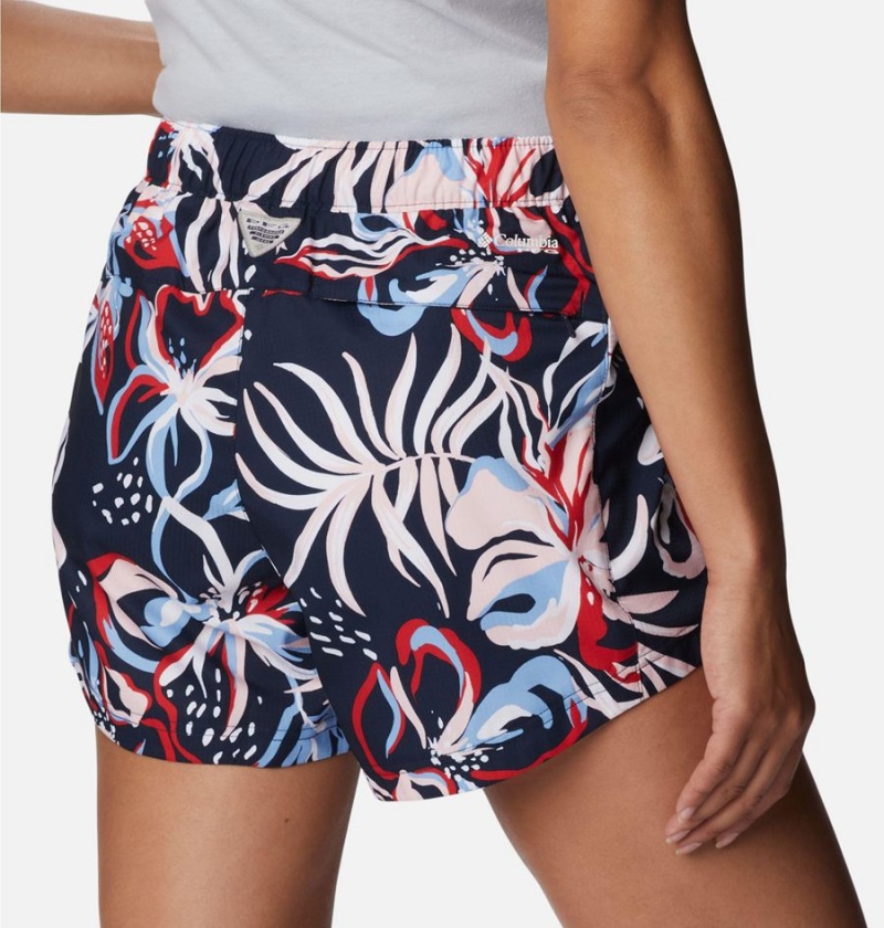 Columbia PFG Super Tamiami Pull-On Women's Shorts Navy | JUVRWK-641