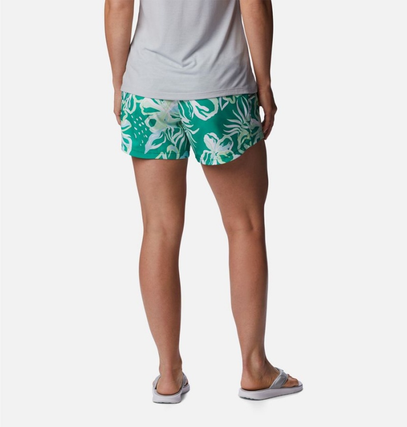 Columbia PFG Super Tamiami Pull-On Women's Shorts Green | SBVEOA-731