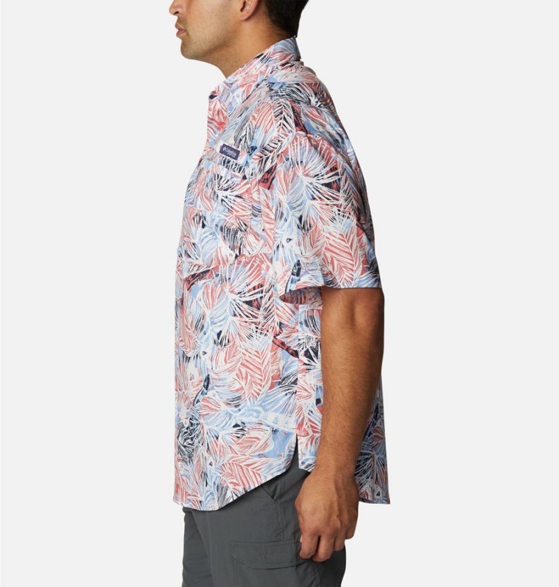 Columbia PFG Super Tamiami Short Sleeve Men's Shirt Multicolor | KFODUE-394