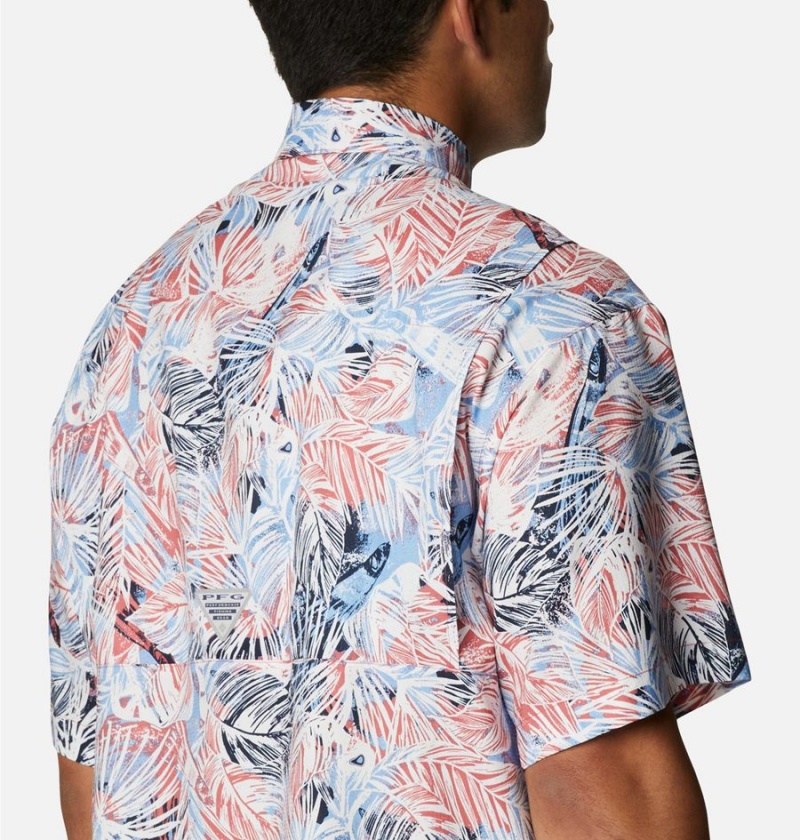 Columbia PFG Super Tamiami Short Sleeve Men's Shirt Multicolor | KFODUE-394