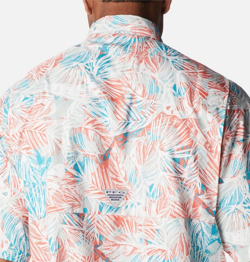 Columbia PFG Super Tamiami Short Sleeve Men's Shirt Pink | HSBPME-835