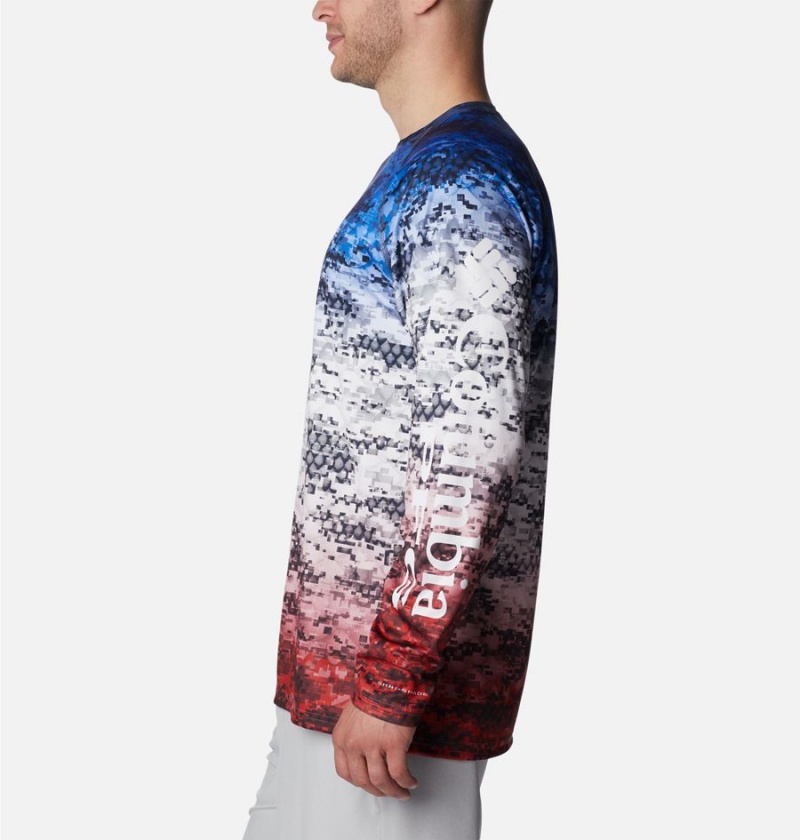 Columbia PFG Super Terminal Tackle Long Sleeve Men's T-Shirt Multicolor | YFXGOM-823