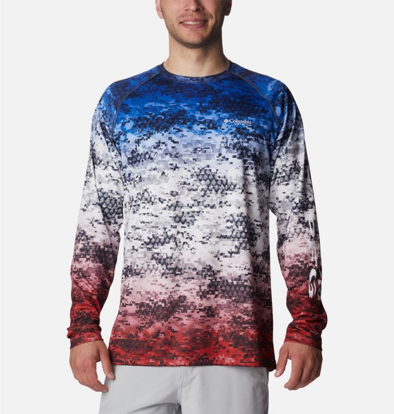 Columbia PFG Super Terminal Tackle Long Sleeve Men\'s T-Shirt Multicolor | YFXGOM-823