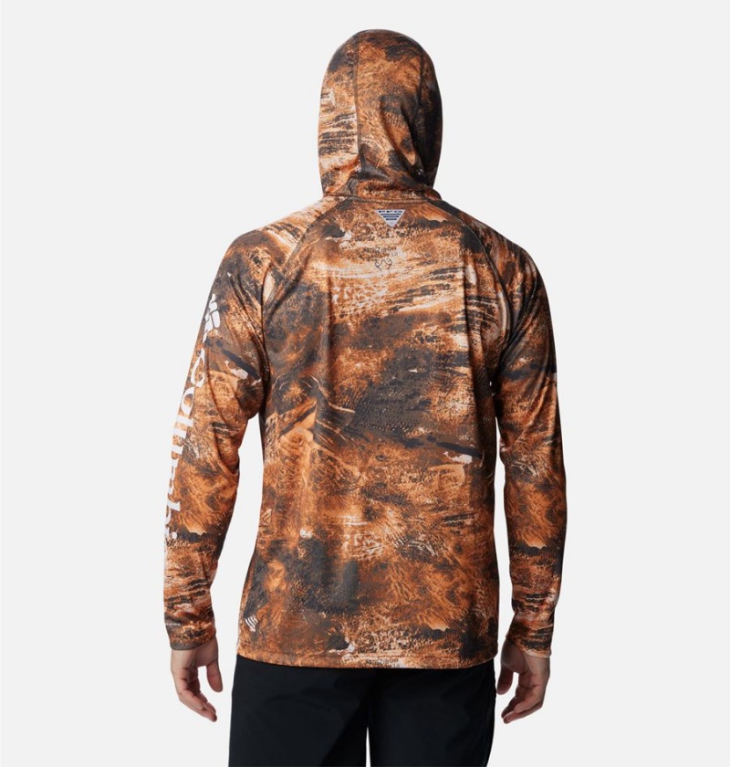 Columbia PFG Super Terminal Tackle Men's Hoodie Orange | WSCKAI-256