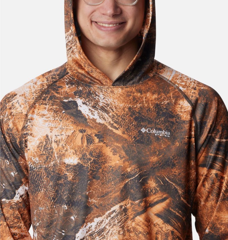 Columbia PFG Super Terminal Tackle Men's Hoodie Orange | WSCKAI-256