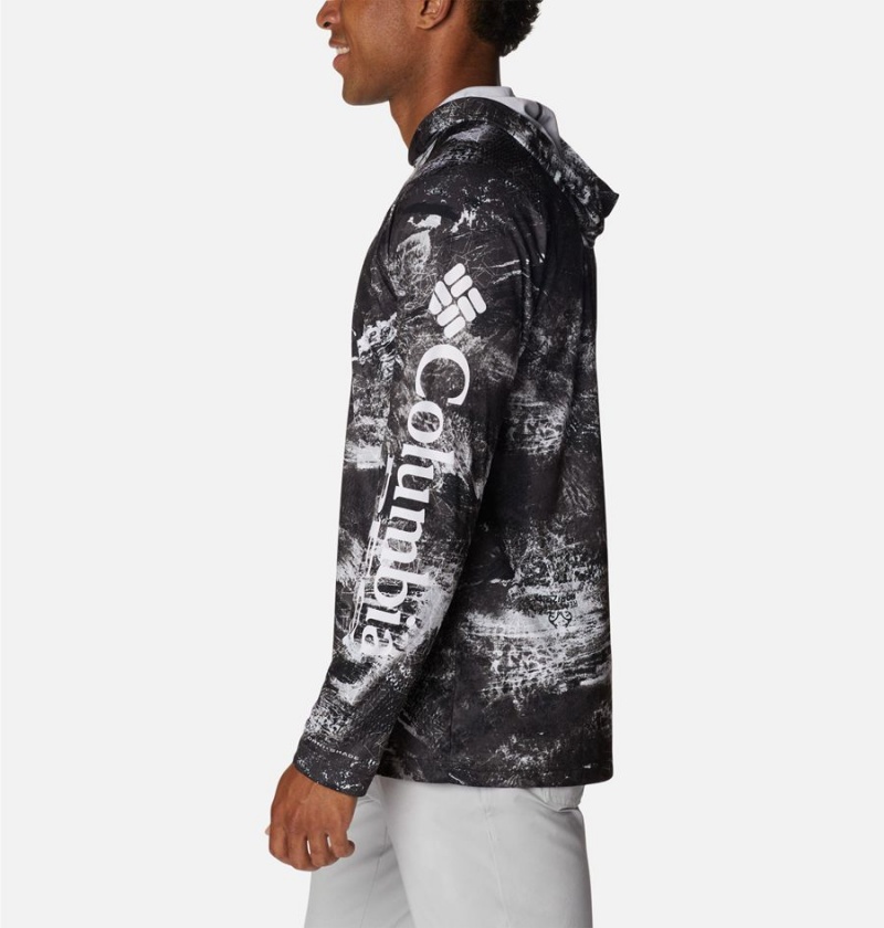 Columbia PFG Super Terminal Tackle Men's Hoodie Black | TMHCJY-634