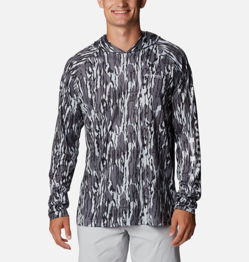 Columbia PFG Super Terminal Tackle Men\'s Hoodie Grey | FBDINK-695