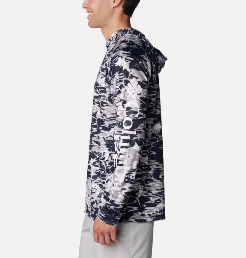 Columbia PFG Super Terminal Tackle - Dallas Cowboys Men's Hoodie Navy | YPGXBO-935