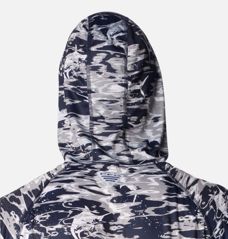 Columbia PFG Super Terminal Tackle - Dallas Cowboys Men's Hoodie Navy | YPGXBO-935