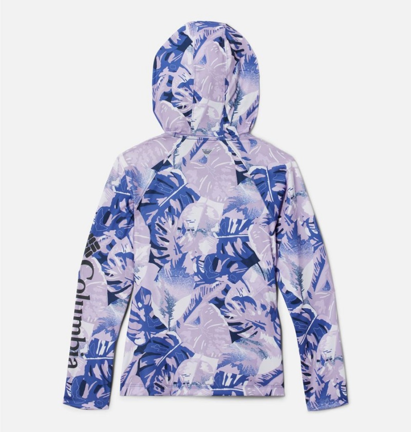 Columbia PFG Super Tidal Kids' Hoodie Purple | IRGJBD-235