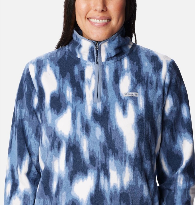 Columbia PFG Super Tidal Quarter Zip Fleece Women's Pullover Navy | KRYDFW-758