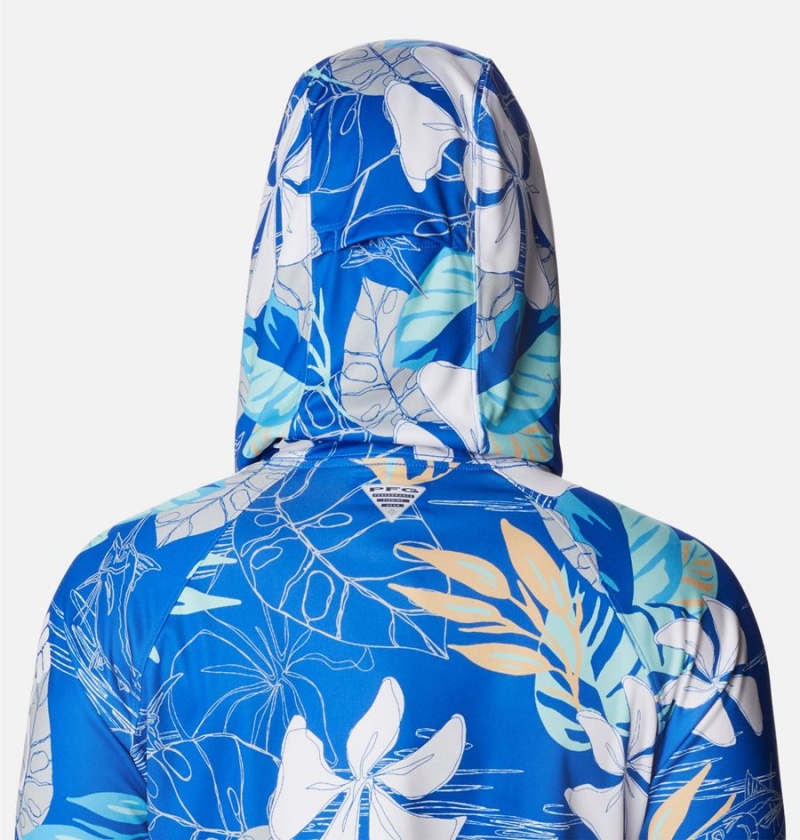 Columbia PFG Super Tidal Tee Women's Hoodie Blue | EKRPQN-108