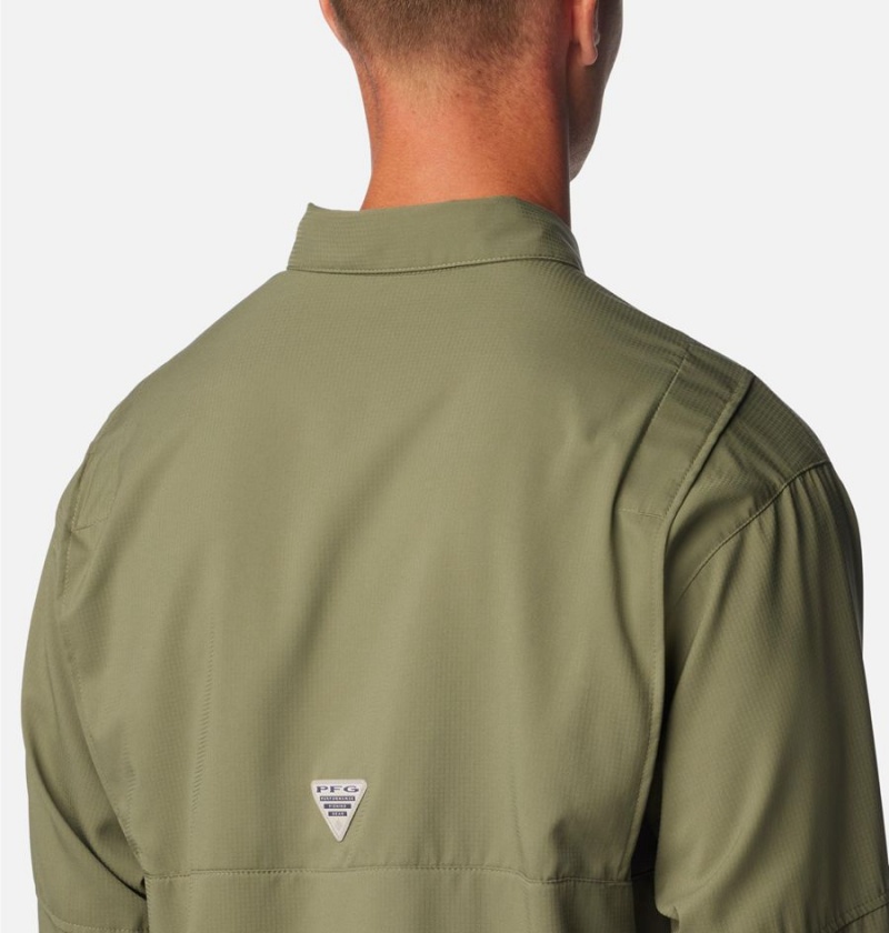 Columbia PFG Tamiami II Long Sleeve Men's Shirt Green | OKDYFJ-209