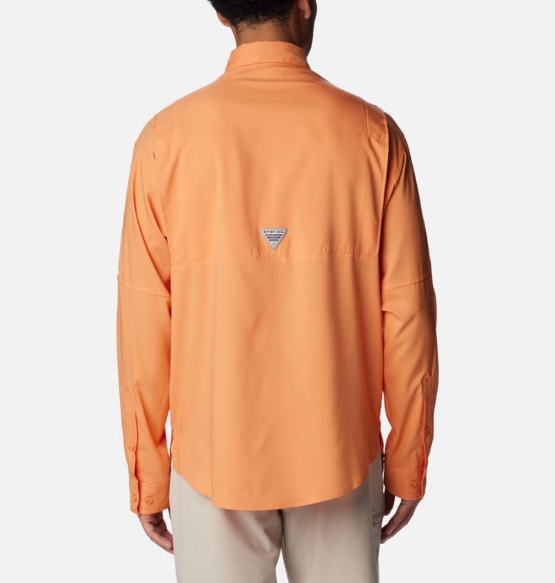 Columbia PFG Tamiami II Long Sleeve Men's Shirt Orange | TBIUMP-365