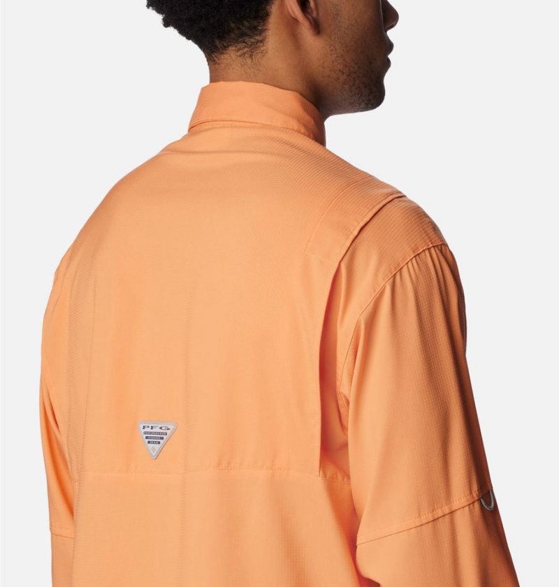 Columbia PFG Tamiami II Long Sleeve Men's Shirt Orange | TBIUMP-365