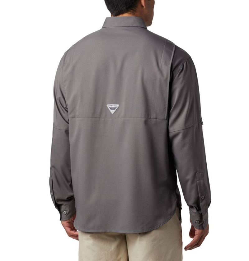 Columbia PFG Tamiami II Long Sleeve Men's Shirt Grey | FYARTL-123